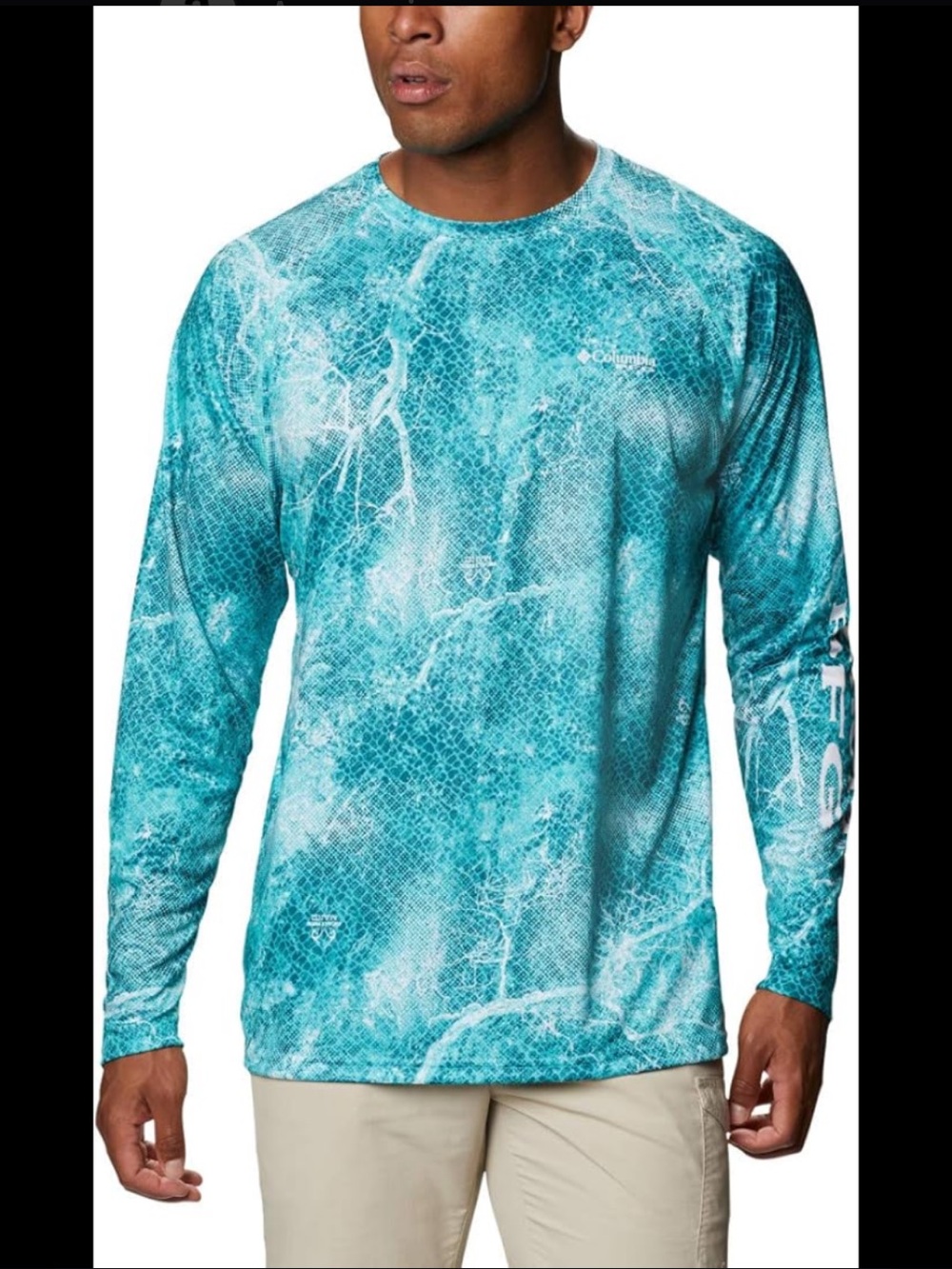 COLUMBIA Mens PFG SUPER TERMINAL TACKLE LONG SLEEVE SHIRT Size Large